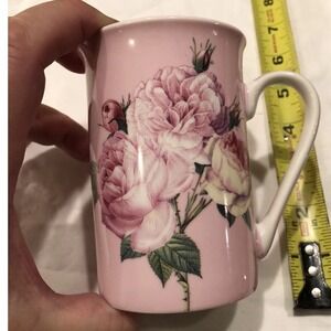 Kent Pottery Pink Rose Floral Ceramic Creamer Pitcher Victorian Style 4.25 Inch